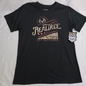 New REALTREE Men's Large Black Tshirt